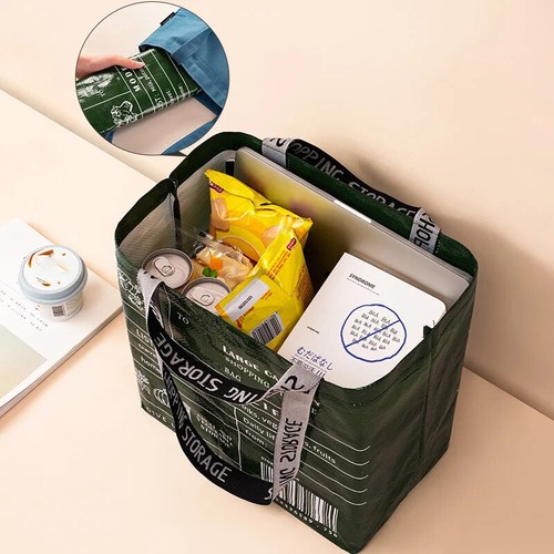 Large-capacity Waterproof Supermarket Shopping Bag Portable Woven Shopping Bag - Picture 4 of 9