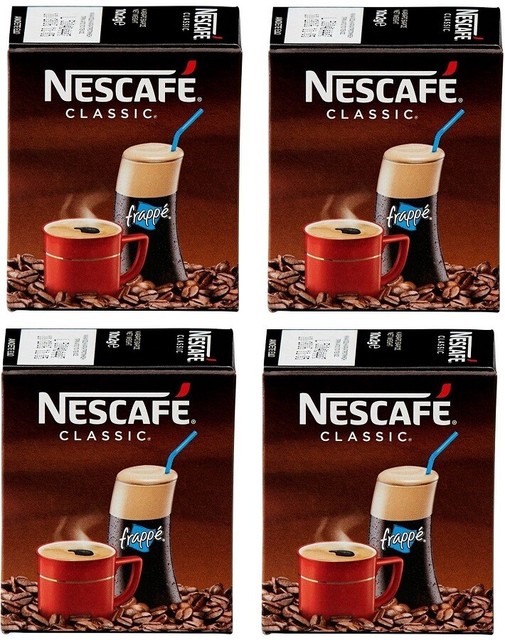 NESCAFE CLASSIC FRAPPE GREEK INSTANT COFFEE 10 SACHETS OF 2gr IN BOX (4