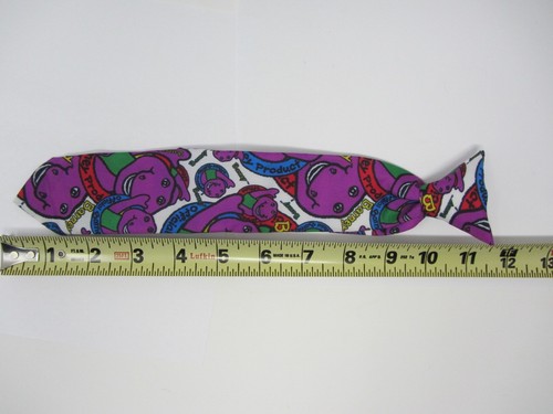 Barney 90s Clip On Necktie Vintage Tie Boys Kids Nostalgia 1993 RARE Childrens - Picture 7 of 7