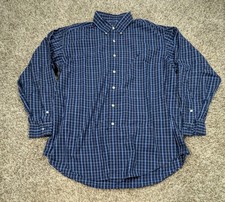 Vintage Ralph Lauren Dress Shirt Mens 17 34/35 Yarmouth Cotton Long Sleeve Check