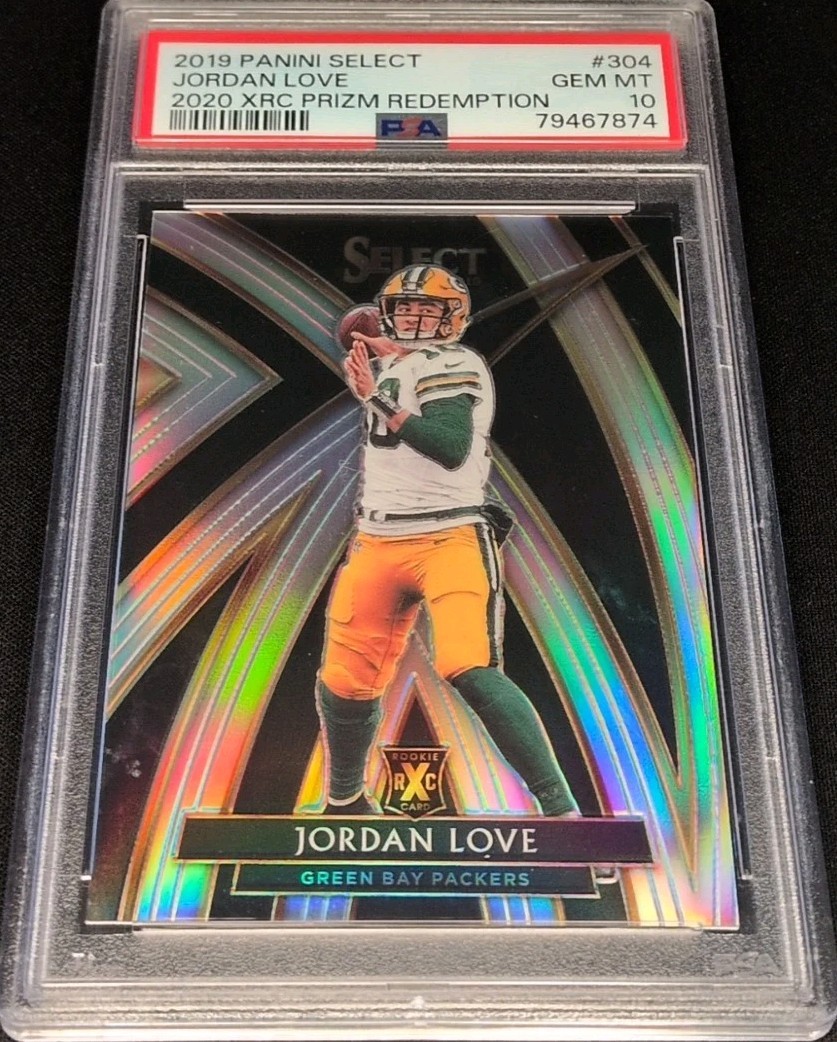 2019 Panini Select - 2020 XRC Prizm Redemption Jordan Love #304 (RC) PSA 10