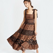 Zimmermann Juno Panel Dress Size 1 / 10 AU / 6 US Midi Belted Pockets