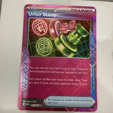 Unfair Stamp 165/167 Sv06: Twilight Masquerade NM Pokemon TCG