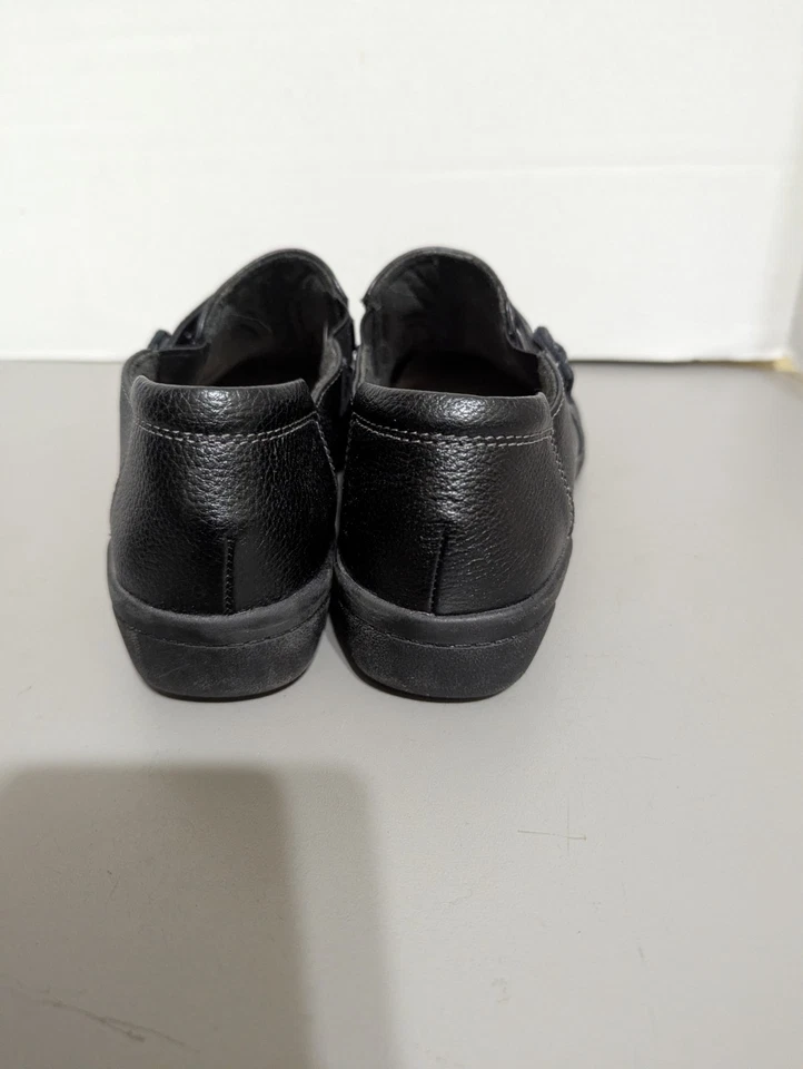 Mocasines planos sin cordones negros Clarks Collection para mujer talla 9M Foto 4 de 4