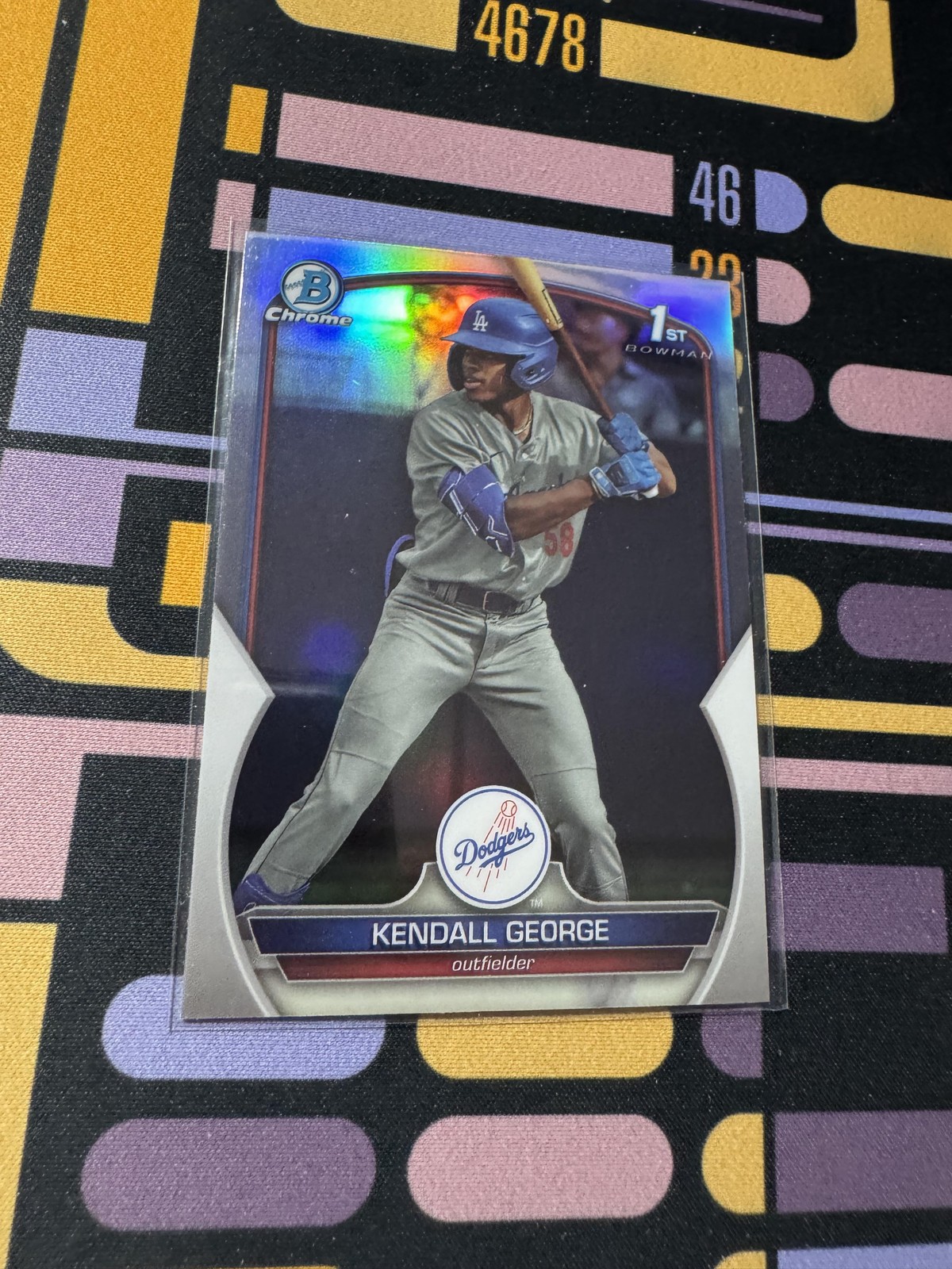 2023 Bowman Draft #BDC-190 Kendall George Chrome Refractor
