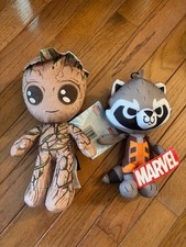 DISNEY Marvel Groot  Rocket Raccoon Plush NWT