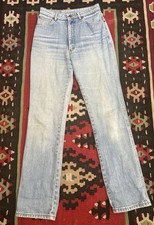 1990s High Waisted Medium Wash Cotton Denim Boot Cut Jeans