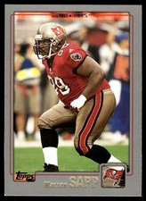Warren Sapp 2001 Topps #188 Buccaneers NFL READ FREE SHIPPING AutographDen