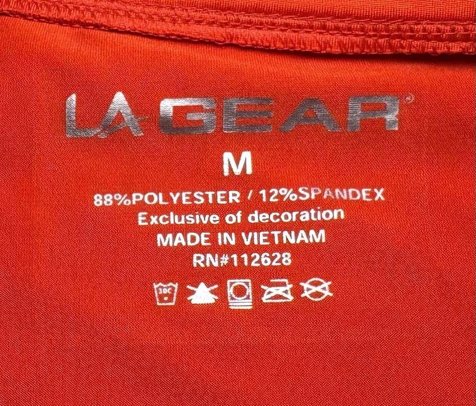 Chaqueta de Correr LA Gear Para Mujer M Cremallera Completa con Bolsillos con Cremallera Roja Manga Larga Activa Foto 4 de 4