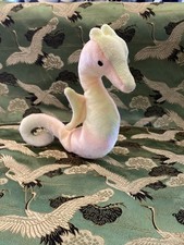 1999 Neon The Seahorse Retired Beanie Baby Ty 6  Plush April 1, 1999 Birthday