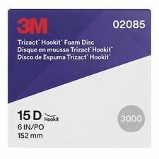 3M 02085 Trizact 3000 Grit Hookit Foam Discs 6in, 15 Pcs  FAST SHIPPING