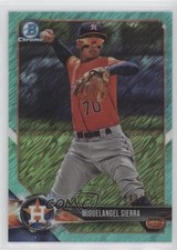 2018 Bowman Chrome Prospects Aqua Shimmer Refractor /125 Miguelangel Sierra 2r7