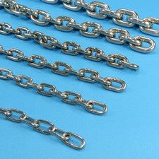 Edelstahlkette Kurzgliedrig DIN 766 Absperrke...