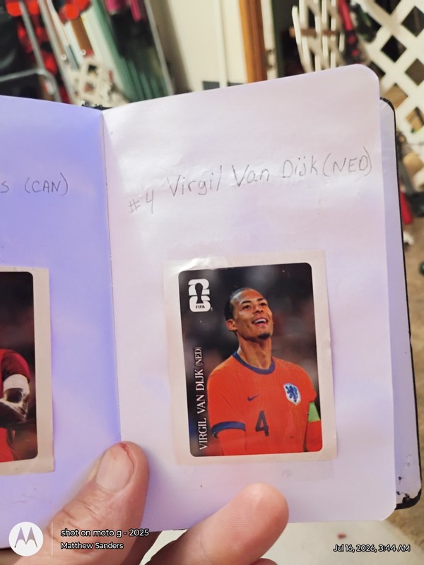 Panini 2022 FIFA World Cup Virgil van Dijk Netherlands Soccer Player Portrait