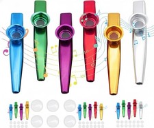 Set of 6 x Metal Kazoos