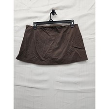 Wild Fable Womens Mini Skirt Brown Rayon Blend Casual Stretch Size Large