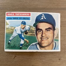 1956 Topps # 53 Arnie Portocarrero KC Athletics