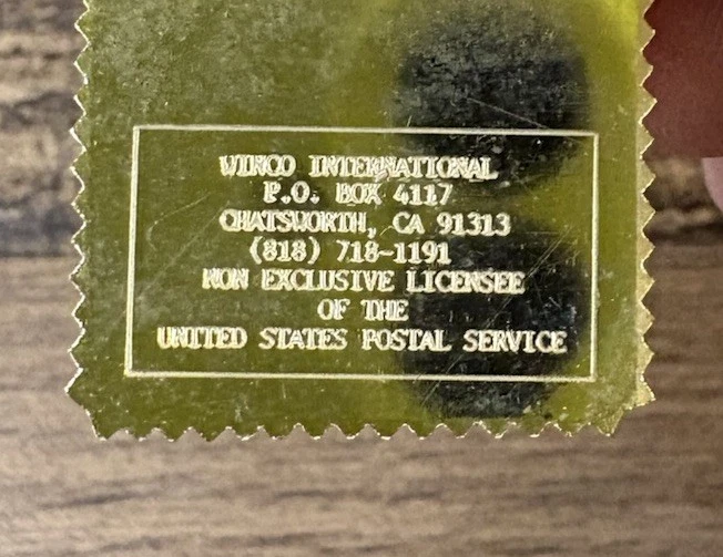 Vintage Winter Olympics 1988 Calgary Alberta 1.5” Metal Keychain Bronze Tone Ski - Image 3 of 4