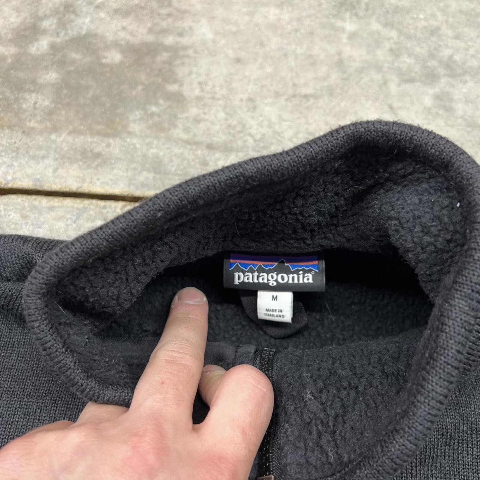 vintage patagonia better sweater oversized zip up black jacket medium WOMENS thumbnail 3