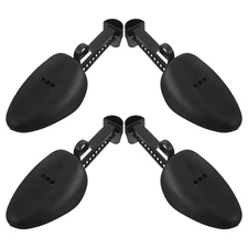  2 Pairs Men's Adjustable Plastic Shoe Tree Boot Stretchers for Boots
