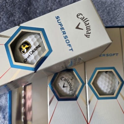 Callaway John Deere Logo Supersoft Golf Balls White Sleeve 12 Balls  NEW