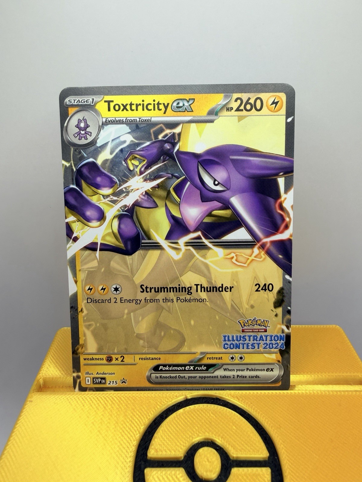 Toxtricity ex 215 | Black Star Promo | Illustration Contest 2024 Pokemon