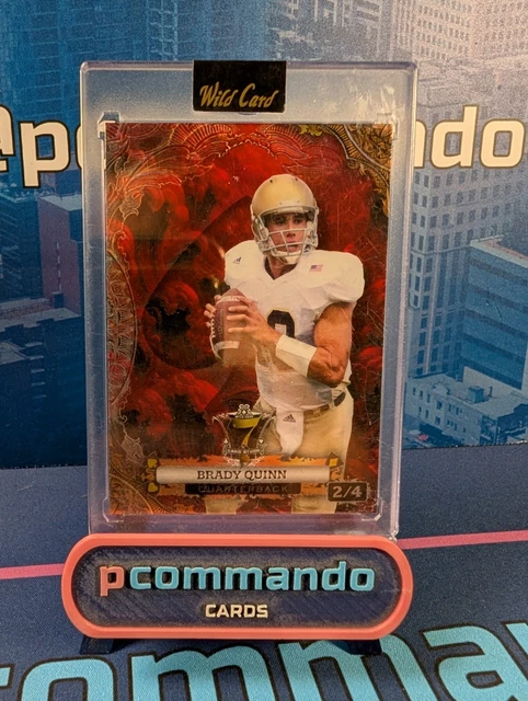 Wild Card Brady Quinn /4Numbered NFL Card