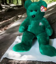 Ty Beanie Buddy Large Plush ERIN the Irish Bear 14" NEW Stuffed Animal Toy