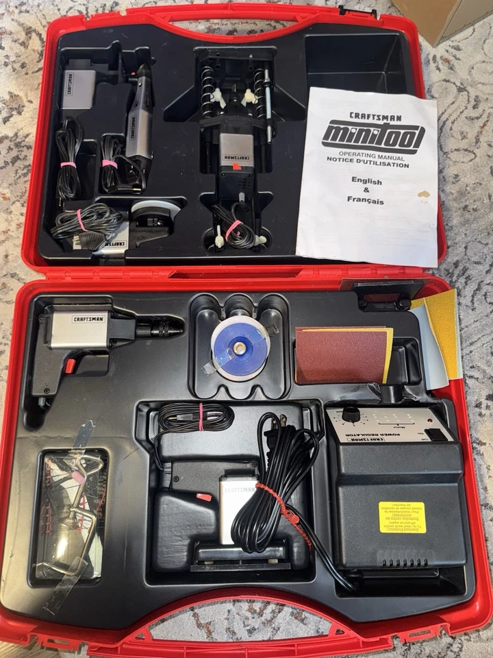 Craftsman MiniTool 12v Complete Kit NEW Made In Germany RARE!! - Image 3 of 4