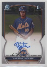 2023 Bowman Chrome Prospect Auto Daiverson Gutierrez #CPA-DG Auto 4o1