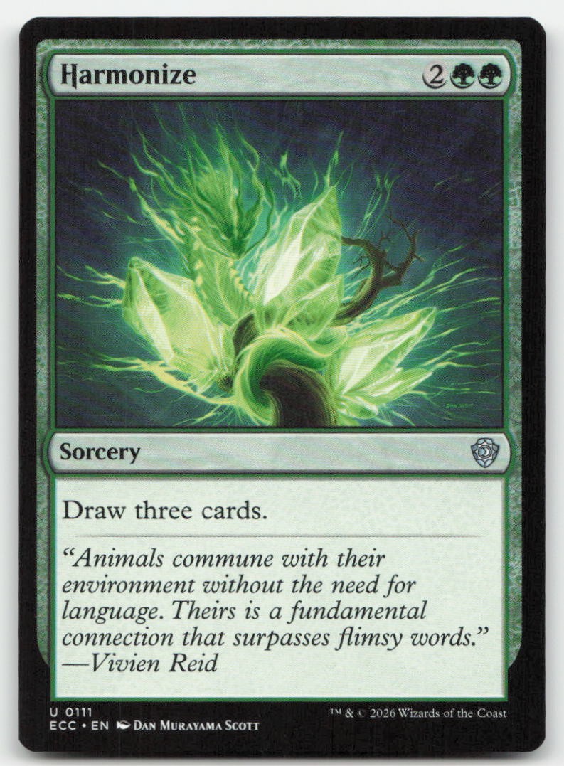 Harmonize 111 ECC Commander: Lorwyn Eclipsed Magic MTG NM