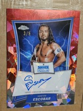 wwe SANTOS ESCOBAR 2025 TOPPS CHROME AUTO /5 card wrestling