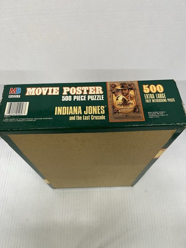VINTAGE INDIANA JONES & THE LAST CRUSADE GIANT MOVIE POSTER 500 PUZZLE 1989 NEW - Picture 4 of 10