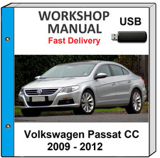 Volkswagen Passat Cc 2009 2010 2011 2012 Service Repair Workshop Manual On Usb