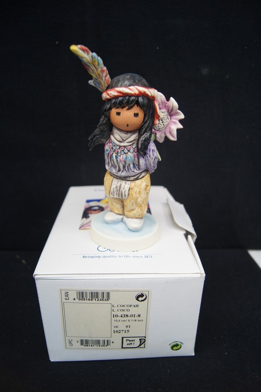 GOEBEL DeGRAZIA Porcelain Figurine #10-438 Little Cocopah 6 1/8"