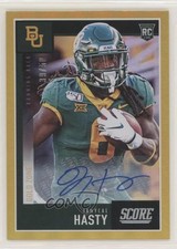 2020 Score Rookies Gold Zone Signatures 39/50 Jamycal Hasty #383 Auto 07rd