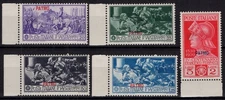 Aegean colonies patmo 1930 ferrucci 5 values g.o mh*