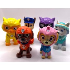 Paw Patrol Action Figure Lot 6pc Multicolor C...