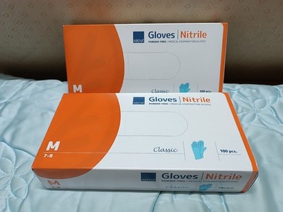 200x Abena Classic Nitril Blau Einmal Untersuchungshandschuhe Schutz-Handschuhe