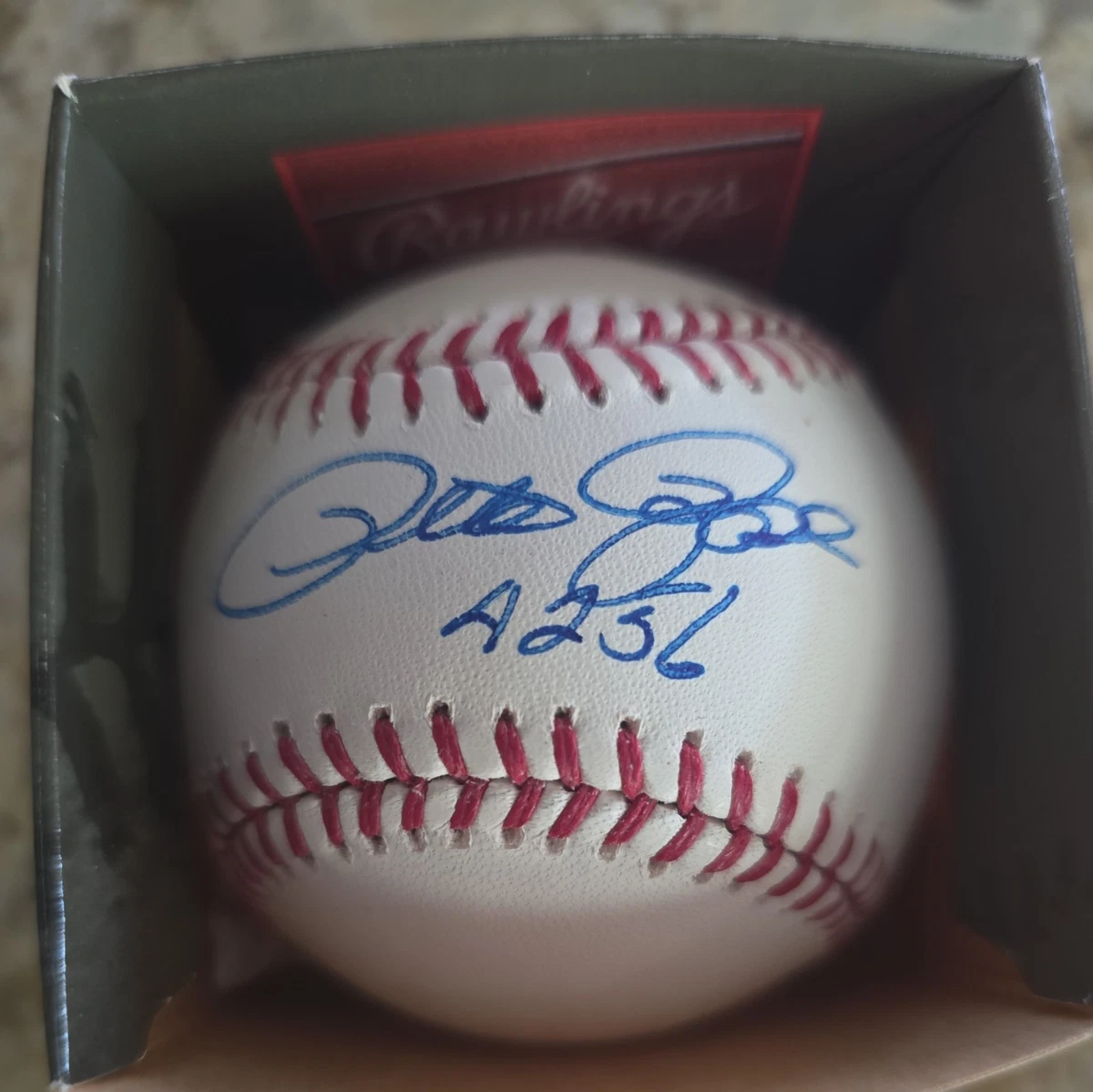 Not Authenticated Pete Rose Original Autographed Baseball MLB