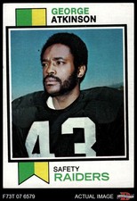 1973 Topps #187 George Atkinson Raiders Morris Brown 4 - VG/EX