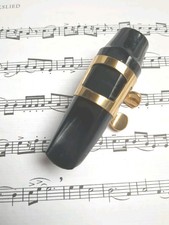 Mundstück Sopransaxophon mit Ligatur(vergoldet) gebraucht guter Zustand