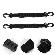 2 Pcs Black Carrier Straps for Ski Boots Roller Skate Leash Shoulder Sling