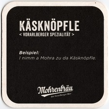 Bierdeckel Mohrenbräu Käsknöpfle - Mohrenb...