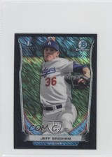 2014 Bowman Chrome Minis Black Shimmer Refractor Jeff Brigham #53 0a7