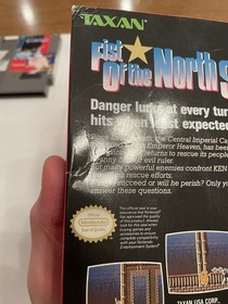 Fist of the North Star Nintendo NES with Box and Cartridge Slip Cover