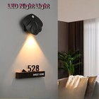USB Charging Shell Shape Lamp Wireless Sensor Wall Lamp  Bedroom Lighting