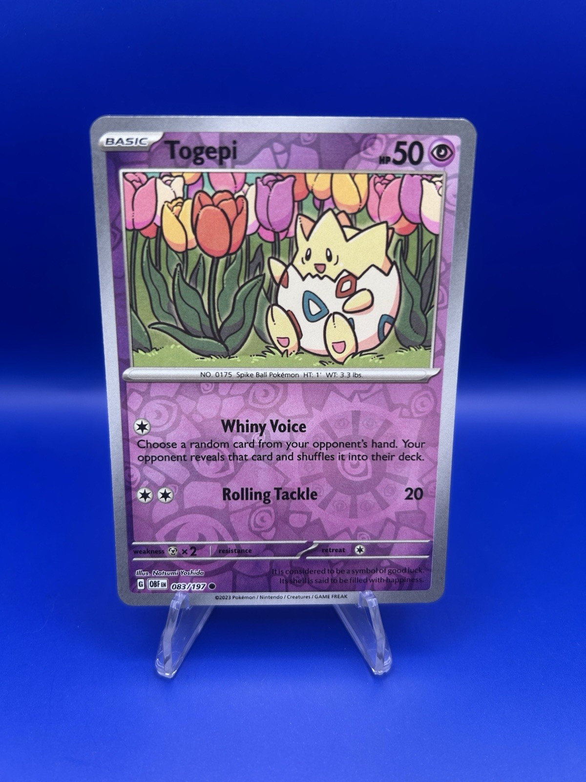 Togepi Reverse Holo 83/197 - Obsidian Flames Pokémon TCG