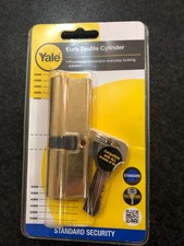 YALE Door Lock Cylinder Euro Profile 35/10/45 P-ED3545-PB 3 Keys