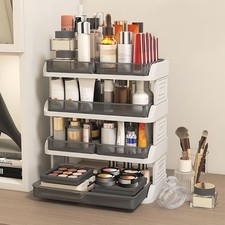 4 Tier Makeup Organizer 6 Drawers Desktop Storage Rack Cosmetic Display Vanity